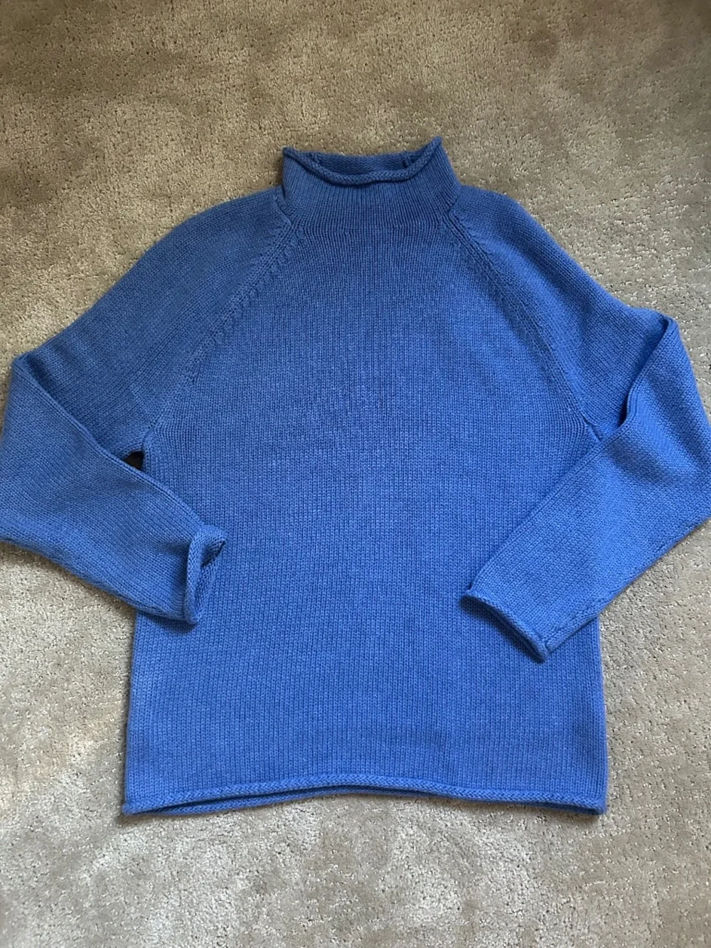 J Crew 1988 rollneck sweater heather royal NWT